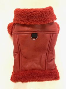 Punainen Lentäjäntakki Karvakauluksella | Lämmin | Koot: M-XXL