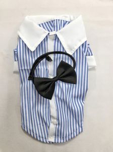 Kauluspaita Boys Blue Stripe Rusetilla | Koot: S-M
