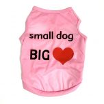 Hihaton paita Small Dog Big Heart | Roosa | Koot: XS-L