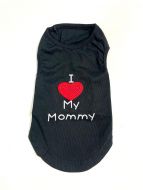 Hihaton paita I Love My Mommy Black | Koot: XS-L