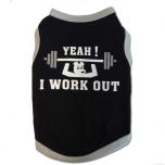 Yeah I Workout | Musta Paita Koiralle | Hihaton Paita Koiralle 