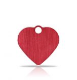 Nimilaatta Classic Heart Red & Silver | Hopeareunainen Punainen | Koot: S,L