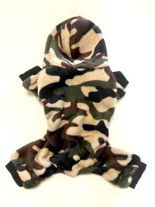 Haalari Camo Green Nepparikiinnityksellä | Hupullinen Pehmo-oloasu | Koot: M ja XXL