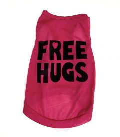 Hihaton paita Free Hugs | Pinkki | Koot: S-L