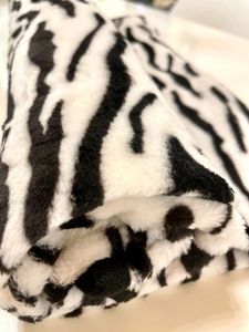 Torkkupeitto | Fleeceviltti Zebra | 104 x 78cm