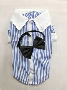 Kauluspaita Boys Blue Stripe Rusetilla | Koot: S-M