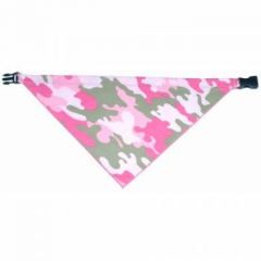 Koiran Bandana Jungle Pink. Pinkkiä viidakkohenkistä tyyliä cityyn ja terdelle. Kevyttä puuvillaa, näppärä pistolukko.