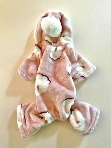 Haalari Little Dog Rosa | Hupullinen Pehmo-oloasu | Koko S-L, XXL