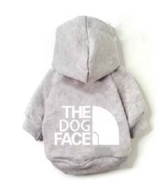 Pehmeä Huppari Dog Face Gray | Koot: L-XXL