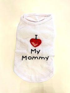 Hihaton paita I Love My Mommy White | Koot: S-L