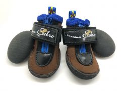 Suojatossut SABRO Toffler | Kosteutta hylkivät kengät Ruskea | Tassun leveys n. 5 cm, pituus n. 5,5 cm | 4 Tossua