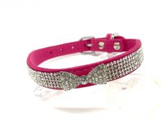 Kaulapanta Diamond Bow Velvet Pink | Koot: XS-S