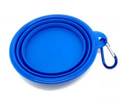 Reissukuppi 0,5L | Kokoontaittuva kiinnityslenkillä | Blue