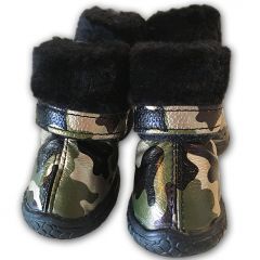 Tossut Pienelle Koiralle Camo Golden Green Boots