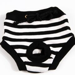 Koiran Juoksuhousut Black & White Stripe | DiivaDog.fi