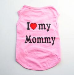 Hihaton paita I Love My Mommy Pink | Koot: S-XXL