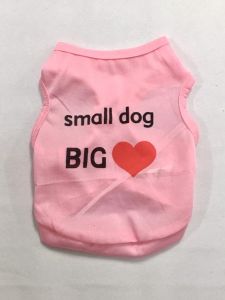 Hihaton paita Small Dog Big Heart | Roosa | Koot: XS-M